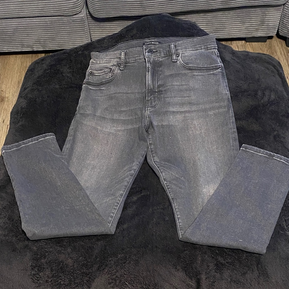 Lucky Brand Women's Gray Straight Leg Jeans